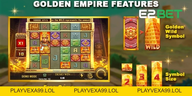 Đế Quốc Hoàng Kim E2BET: Game Nổ Hũ Hấp Dẫn Đầy Thử Thách Và Cơ Hội Thắng Lớn